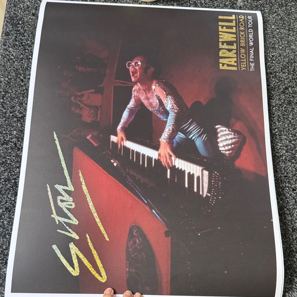 Elton John Farewell Tour Poster